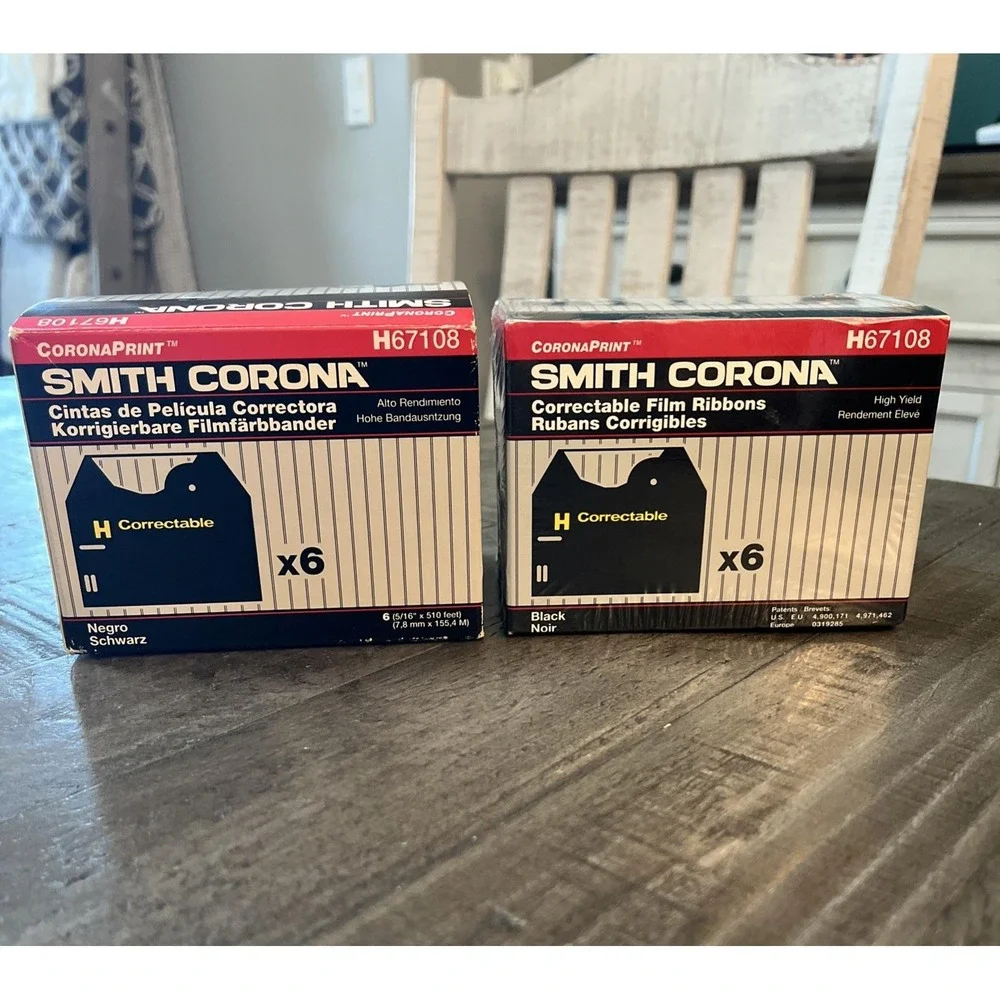 Vtg Smith Corona Correctable Typewriter Ribbon Lot Black Lift-Off Tape‎